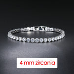 Luxury Crystal Tennis Bracelet Hip Hop Bracelet for Men Homme Trendy Punk Zirconia Couple  Chain on The Hand Streetwear Jewelry