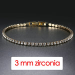 Luxury Crystal Tennis Bracelet Hip Hop Bracelet for Men Homme Trendy Punk Zirconia Couple  Chain on The Hand Streetwear Jewelry