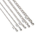 Fashion New Figaro Chain Necklace Men's Punk Silver Color Stainless Steel Long Necklace Men's Hip Hop Jewelry Gift